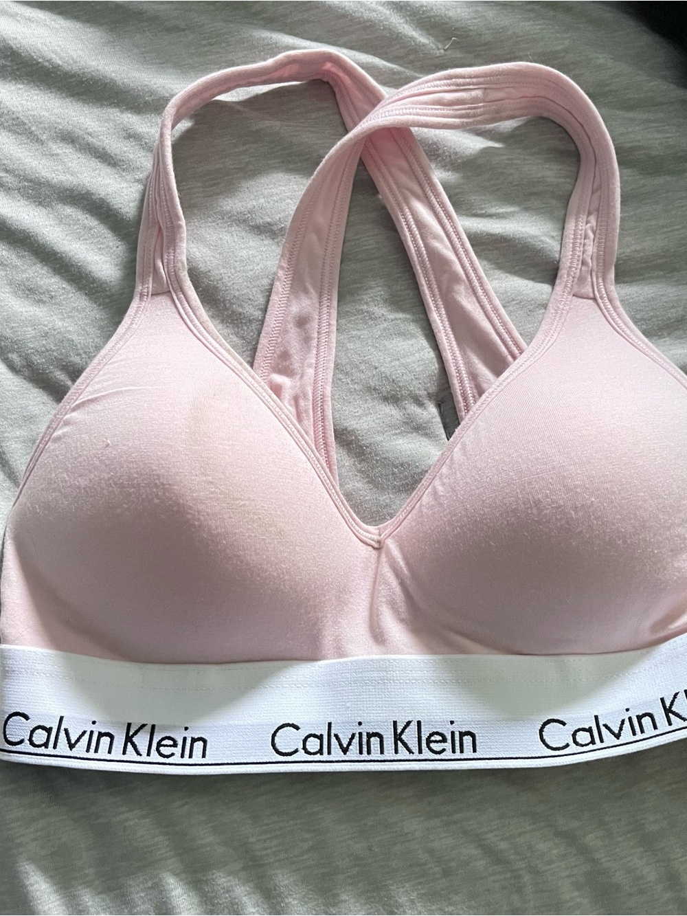 Calvin Klein Pink Racerback Padded Bralette